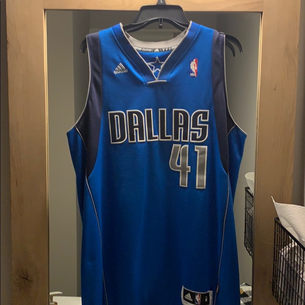 Stitched Dallas Mavericks Nowitzki Jersey